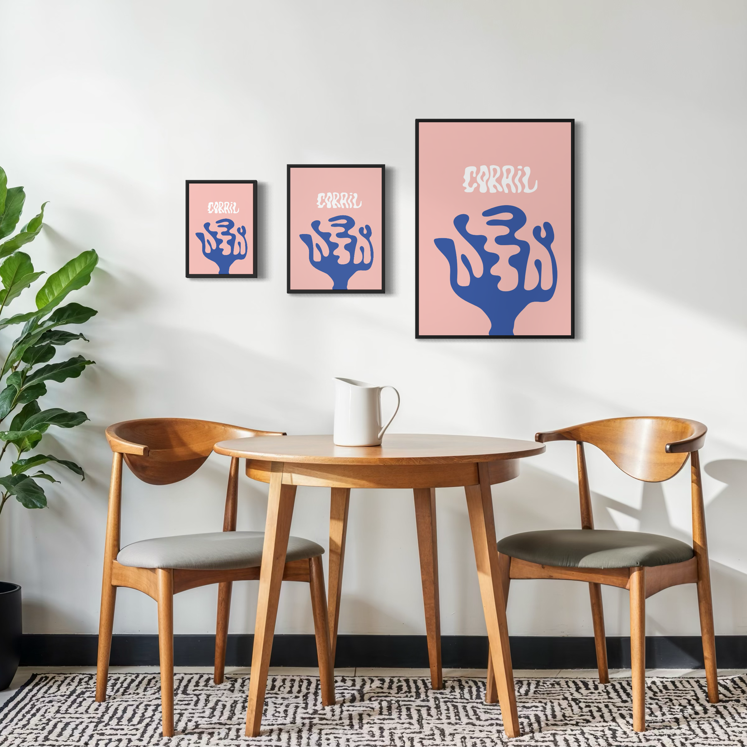 affiche corail rose affiche corail rose